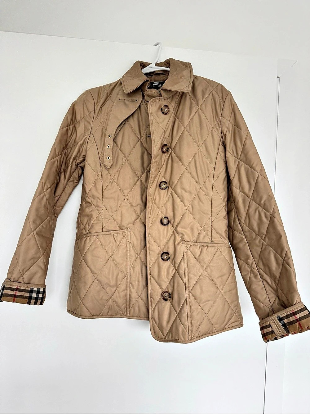 Burberry Abney Quilted Jacket Brown Small